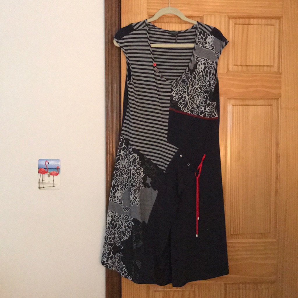 Navy And Gray Dress